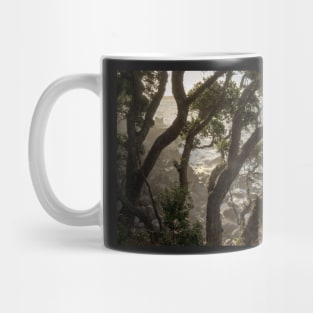 Mist through the trees. Mug